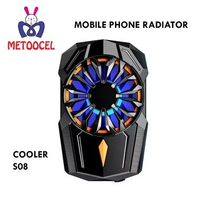 Gaming Cooler S08 Cell Phone ABS Back clip Aircooled Cooling Fan Radiator for Gaming Cooler IOS Andr