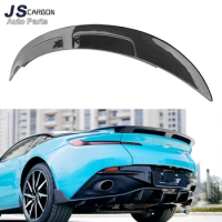 For Aston Martin Dry carbon fiber Tail fins ducktail rear spoiler wing racing trunk wing splitter Upgrade body kit
