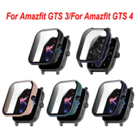 Tempered Glass Case For Amazfit GTS 3 Smart Watch Screen Protector Cover Bumper Case For Amazfit GTS 4 4Mini Protective Case