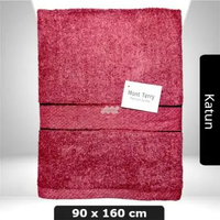 Handuk Mandi Jumbo Katun 90x160 Mont Terry Dewasa Tebal Menyerap Air Lembut Merah