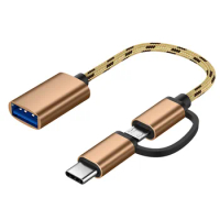 in 1 USB 3.0 OTG Adapter Type C Micro USB to USB 3.0 Adapter Cable OTG Convertor for Gamepad Flash Disk Type-C OTG USB Cable