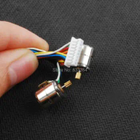 10pcs 1.5V-3V dc 42pcs Wire 2 Phase micro stepper motor with output copper gear Miniature stepper motor D8mm x H9.2mm