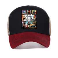 Grand Theft Auto Game GTA 5 baseball cap fashion gta5 fans caps Mesh breathable Snapback hats Bone Garros