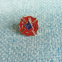 Masonic Lodge Fireman Fire Service First Responder Lapel Pin