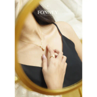 [ส่งด่วนฟรี]เครื่องประดับ Stainless Steel 316L ไม่แพ้ ไม่ลอก ไม่ดำ ใส่โดนน้ำได้ Fonney คําแนะนําผลิต