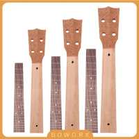 Ukulele Neck Fingerboard Fretboard 21/ 23/ 26" DIY Ukulele Accessory Parts for Concert Stringed Instruments