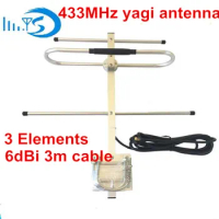433M yagi antenna 3elements UHF 400-470M radio repeater yagi 435M station aerial yagi