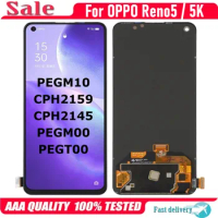Original AMOLED For OPPO Reno5 K Reno 5 K LCD Display PEGM10 PEGM00 PEGT00 CPH2145 CPH2159 Screen Touch Digitizer Assembly