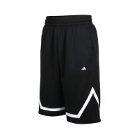 ADIDAS 男籃球短褲-針織 慢跑 吸濕排汗 IC2429 黑白