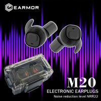 EARMOR-M20 Tactical Headphone Earplugs, Electronic Pickup Noise Canceling Earplugs, Shooting Training Hearing Protection