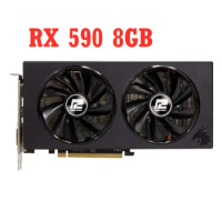 RX 590 GME Red Dragon 8GB RX 590 8G Video Card Powercolor For AMD RX 590 8GB GDDR5 256bit Graphics Card