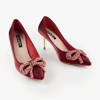 Sepatu High Heels Pesta Tinggi 9cm Penelope 36 RED