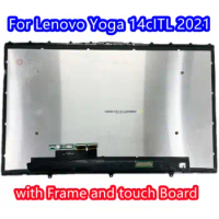 14“ lcd monitor For Lenovo Yoga 7-14C Series Yoga 7-14IIL05 4ITL5 82BH LCD Touch Screen Digitizer Laptop Replacement Assembly