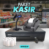 Printer Thermal Scanner Barcode Laci Kasir Kertas 57x30 Paket Codeshop