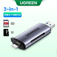 UGREEN 2 IN 1 Card Reader USB C & USB A 3.0 Memory Card Reader OTG Card Adapter for SD Card TF Card 