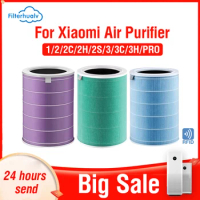 For Xiaomi Air Purifier Mi 2 2C 2H 2S 3 3C 3H Pro Air Purifier Anti Bacteria Replacement Carbon HEPA Filter