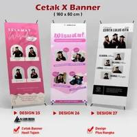 Cetak X Banner Sidang Banner Wisuda Tema Netflix, X Banner Wisuda Tema Threads, X Banner Wisuda Tema
