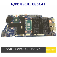Refurbished For Dell Inspiron 5501 Laptop Motherboard I7-1065G7 CPU 85C41 085C41 With Discrete Graphics System Board