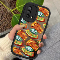 เคส, สำหรับ OPPO A74 F19/ F19S/ RENO 6 LITE/ A95 4G, คุณยอดเยี่ยม ลาย, เคสหลัง, พื้นผิวกระจก, กันกระ