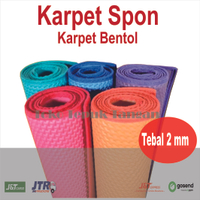 KARPET LANTAI BENTOL JUMBO / KARPET SPONS MERCY / Tikar SPONS MURAH Tikar Lantai Anti Air Tebal 2mm 