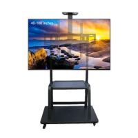 40-100-Inch Reinforced Projection Bracket Universal TV All-in-One Advertising Machine Traversing Carriage Conference Floor