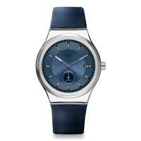 Swatch 51號星球機械錶 PETITE SECONDE BLUE 小秒針-藍色-42mm