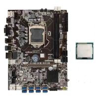 B75 BTC Mining Motherboard Support DDR3 Memory CPU LGA1155 8 GPU Graphics Card for Bitcoin BTC ETH GPU Mining Miner