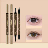 Double Claw Eyeliner Long-lasting Quick-drying Double Tip Eyeliner Smudge-proof Two Prong Liquid Eyeliner For Girl Makeup