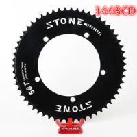 Stone 144 BCD chainring fixed gear track fixie bike Round single 42T 46T 48T 50T 52t 54 58t 60t mountain MTB Chainwheel 144bcd