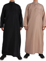 Arab Saudi Musulman Abaya Dubai Arab turki pakaian islam Eid Muslim Jubba Thobe lelaki Ramadan sulaman panjang jubah Kaftan Kimono