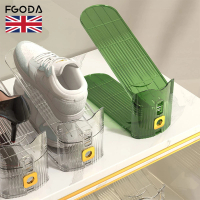 【英國FGODA】高度可調節雙層鞋架-3入-多色可選(鞋子收納架/簡易鞋架/高度可調式鞋架)