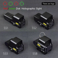 551 552 553 558 Red Green Dot Holographic Sight Scope Hunting Red Dot Reflex Sight Riflescope Collimator With 20mm Rail Mount
