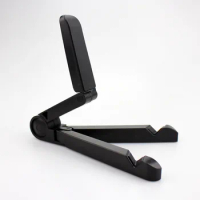Black Portable Adjustable Folding Stand, for Display Monitor Galaxy Tablet IPad 360° Rotating Office Desk Mount Holder