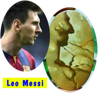 Lionel Messi - Batu Gambar Leo Messi - Akik Gambar - Jasper Gambar