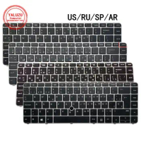 US/RU/SP/AR NEW Laptop Keyboard For HP EliteBook 840 G3 840 G4 840r G4 848 G3 848 G4 745 G3 745 G4 ZBOOK 14u G4 HSTNN-I33C-4