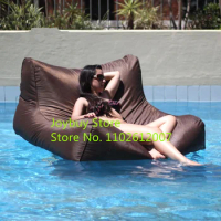 outdoor brown pool swimming waterproof beanbag laybag floating bean bag air bean sofa bean bag wholesale