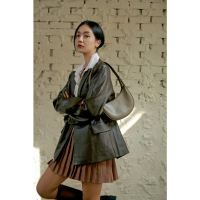 Marhen J Leather Women Shoulder Bag FINO - Sole Taupe 100% Original from Korea