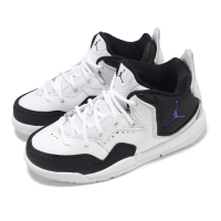 【NIKE 耐吉】童鞋 Jordan Courtside 23 PS 白 黑 紫 中童 小朋友 喬丹 休閒鞋(AQ7734-104)