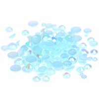 Nail Art Decorations Acrylic Rhinestones Jelly Light Blue Color Shoes Clothing Decorations Sparkling Small Pack