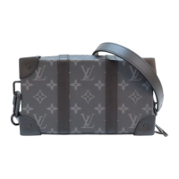 【二手名牌BRAND OFF】LOUIS VUITTON LV 路易威登 黑色 原花 帆布 Soft Trunk Wallet 肩背包 M69838