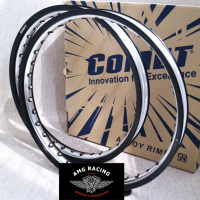 Velg - Rim Comet W Shape 2 Tone 17 x 140/160 Warna Black Silver