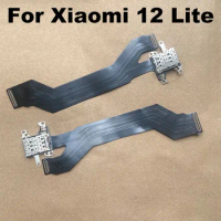 For Xiaomi 12 Lite Sim Card Reader Flex Cable MI 12 Lite Motherboard Flex Cable Smartphone Replacement Parts