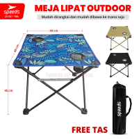 SPEEDS Meja Lipat Kain Outdoor Indoor Camping Portable Folding Picnic Kursi Table Piknik Meja Serbag