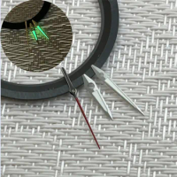 3pcs Watch Hands Set Green Luminous Dauphine Needle for NH34/ NH35/ NH36/ 4R35/ 4R36 Movement Pilot Watch Accessories