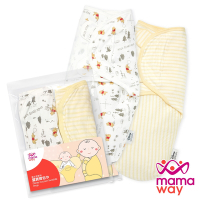 【mamaway 媽媽餵】迪士尼系列蠶寶寶包巾組 2入-森林維尼