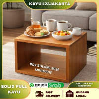 Box Table Meja Kayu Kotak Minimalis 30x35x35 I 40x40x40 Meja Kotak Asli (BOX008)
