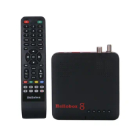New Hellobox 8 Receiver Satellite TV Receiver DVB-T2 DVB S2 Combo TV Box Tuner Satellite TV Receiver DVB S2X H.265 Set Top Box