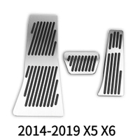 Corcoransu ชุดแป้นเหยียบ 3 ชิ้นสำหรับ BMW ซีรีส์ 1 2 3 4 5 7 รุ่นดัดแปลง X3 X4 X2 X6 X5 X1 AT แป้นเห
