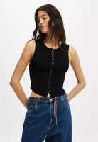 Cotton On 鈕扣羅紋背心