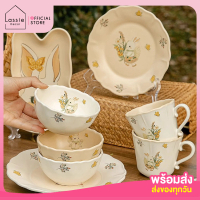[พร้อมส่ง] NEW  Rabbit Fairy น้อนกระต่ายยย น่ารักมินิมอล ฟิลลูกคุณ จานชามเซรามิก Lassie Decor ✨